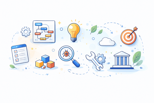 Porque software durador não depende de frameworks, mas de princípios de engenharia aplicados de forma consistente.Software raramente colapsa por falta de tecnologia. Colapsa porque...